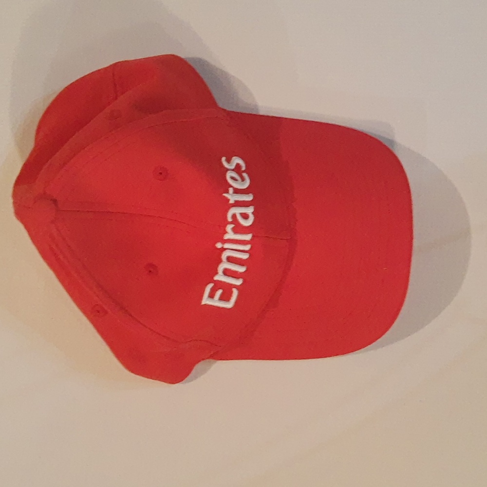 Red Emirates baseball cap